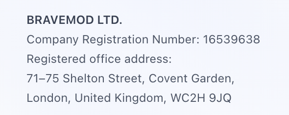 BRAVEMOD LTD Company Information
